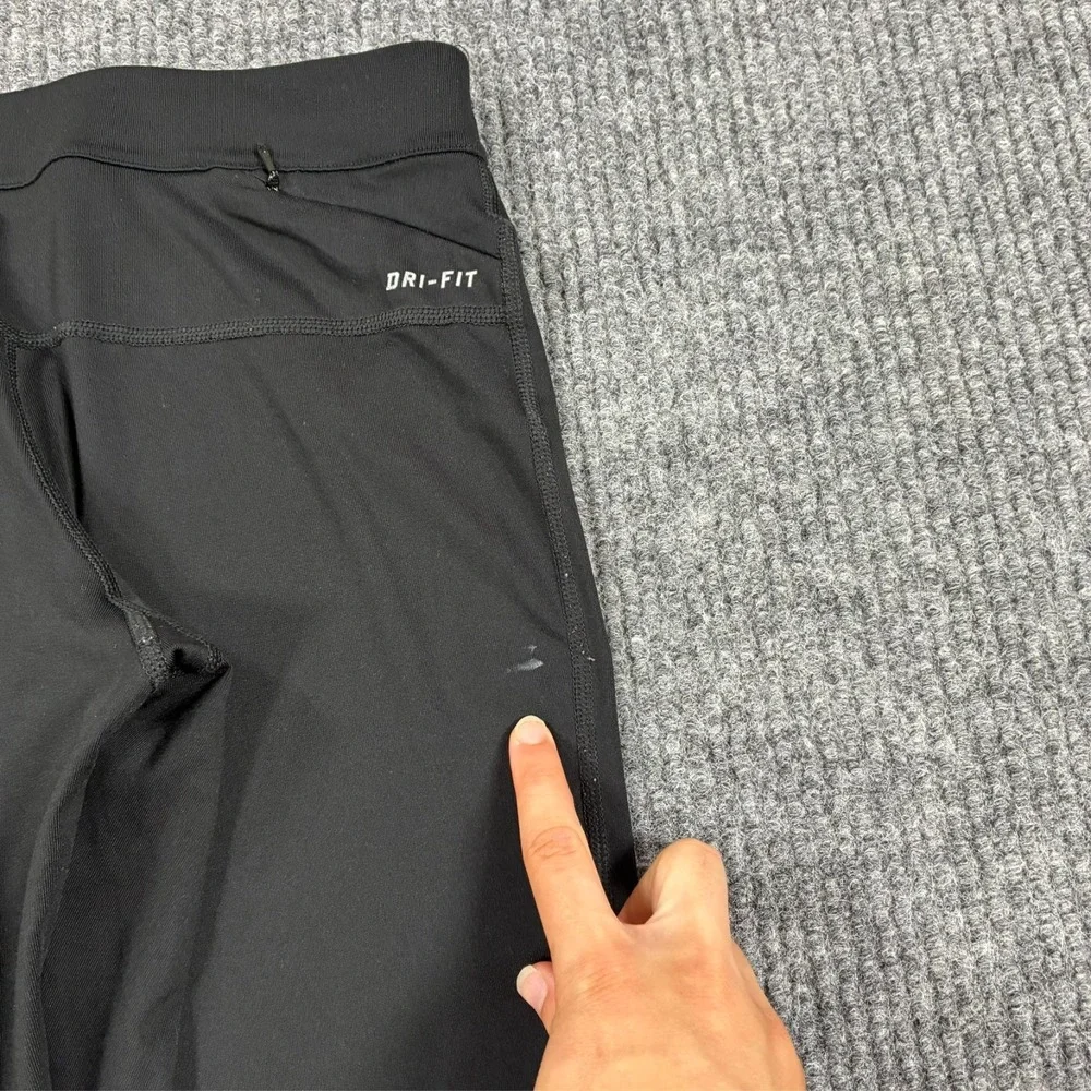 Nike Dri-FIT Fast Live Fearless Crop Leggings Womens XS Black Running Pants